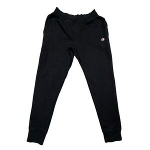 Champion Reverse Weave Joggers Mens Large Black GF01 Sweatpants C Logo Athletic